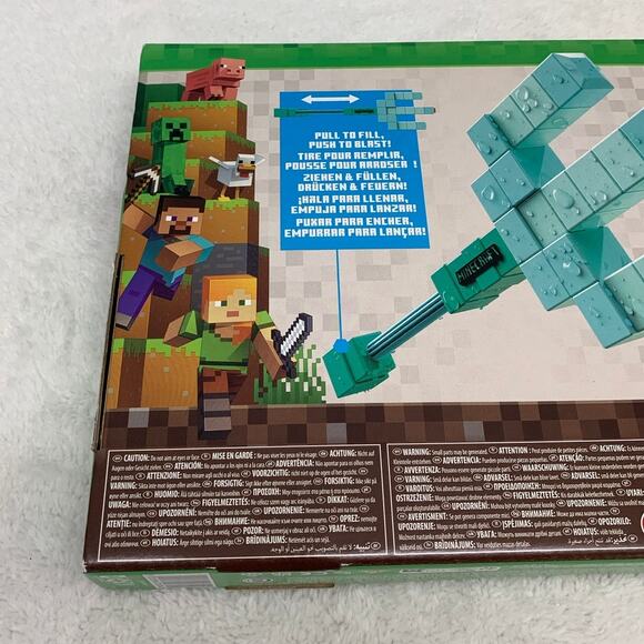 Nerf Minecraft Super Soaker Trident and Glow Squid Water Blaster New - Picture 5 of 10